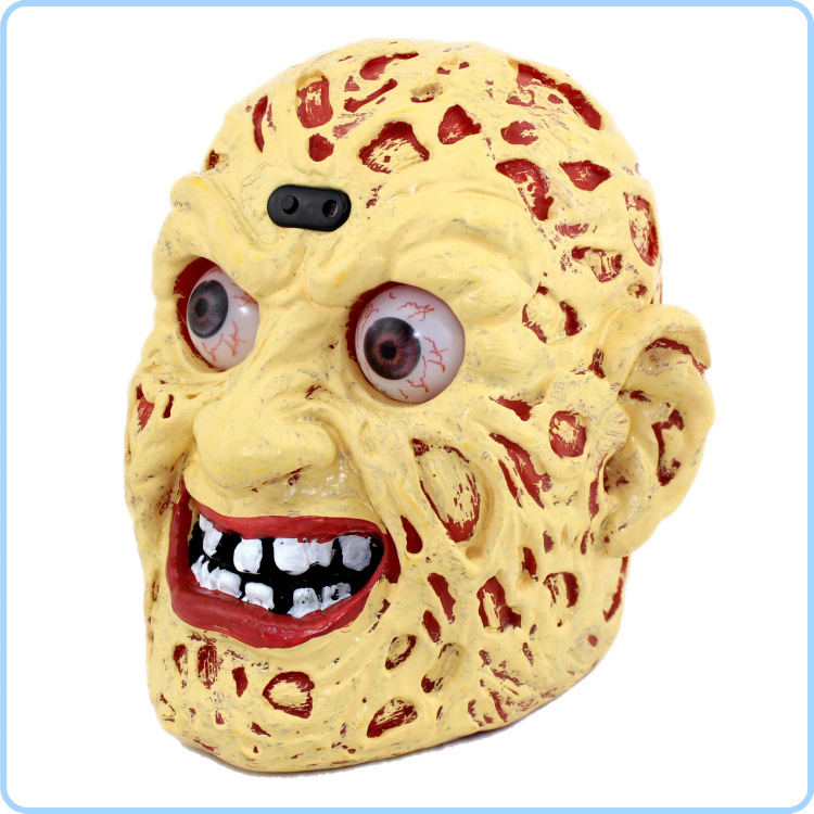 万圣节用品鬼节灯 酒吧装饰用品 高档声控感应 恐怖幽灵鬼头灯