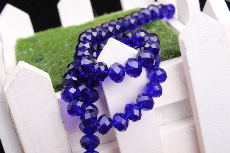 20073 特价 纯天然宝蓝色水晶半成品diy石榴石手链配件 厂家直销