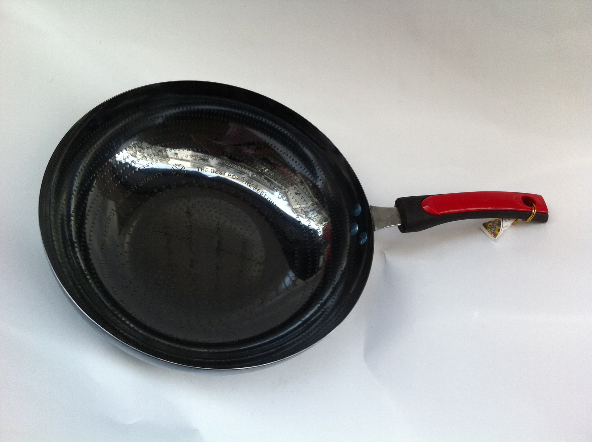 【34公分精鼎陶晶永不锈炒锅 搪瓷炒锅 无油烟不粘锅 搪瓷锅批发】浙