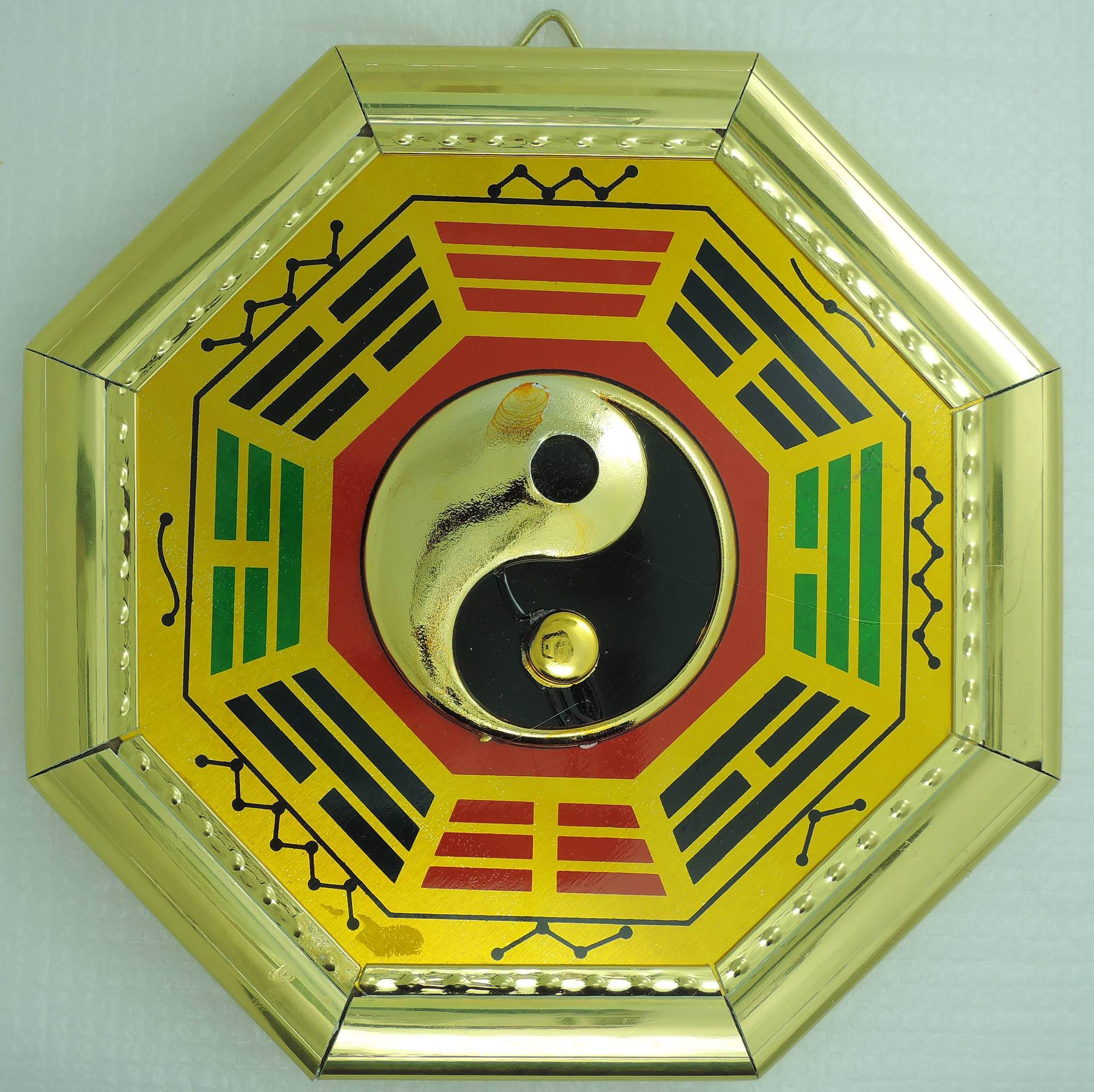 小号金边彩色乾坤 太极镜 小八卦镜 八卦镜 小八卦