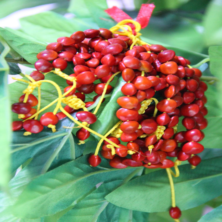 厂家供应手工编织红心血菩提子佛珠 血菩提子佛珠手链 俗名相思豆
