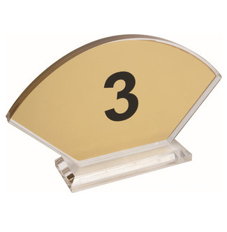 亚克力台号牌桌牌 亚克力台号牌 留座牌 台卡 台签 扇形