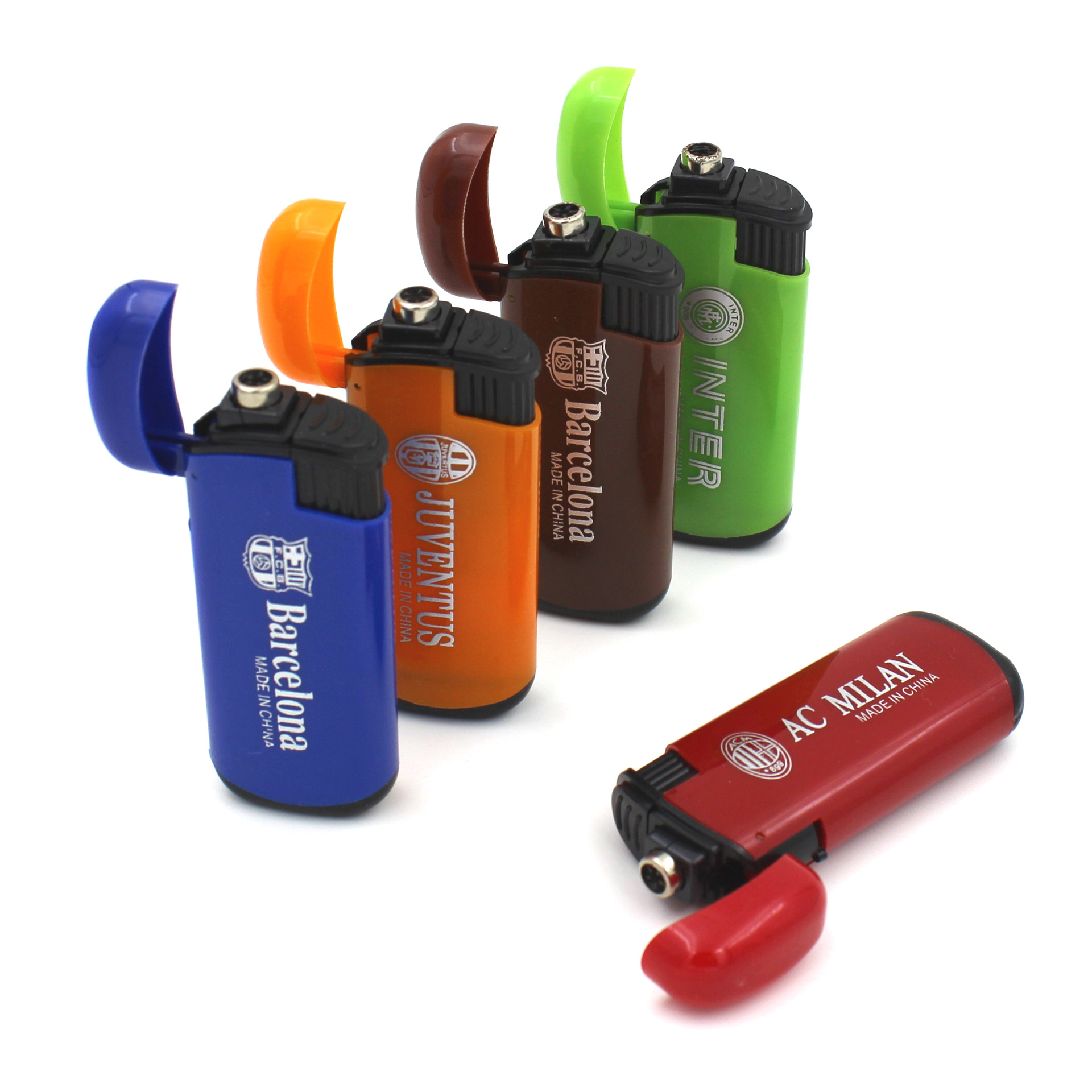 厂家直销121防风翻盖塑料打火机 可订制广告 实色,透明可供选择