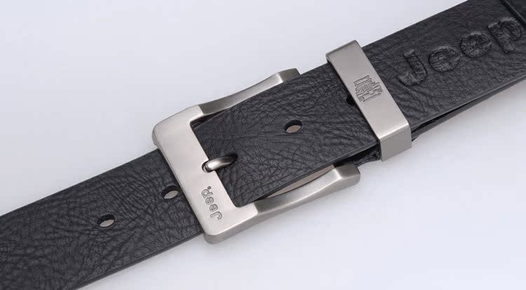 吉普皮带男士真皮腰带男式针扣纯牛皮休闲裤带韩版朝 现货批发