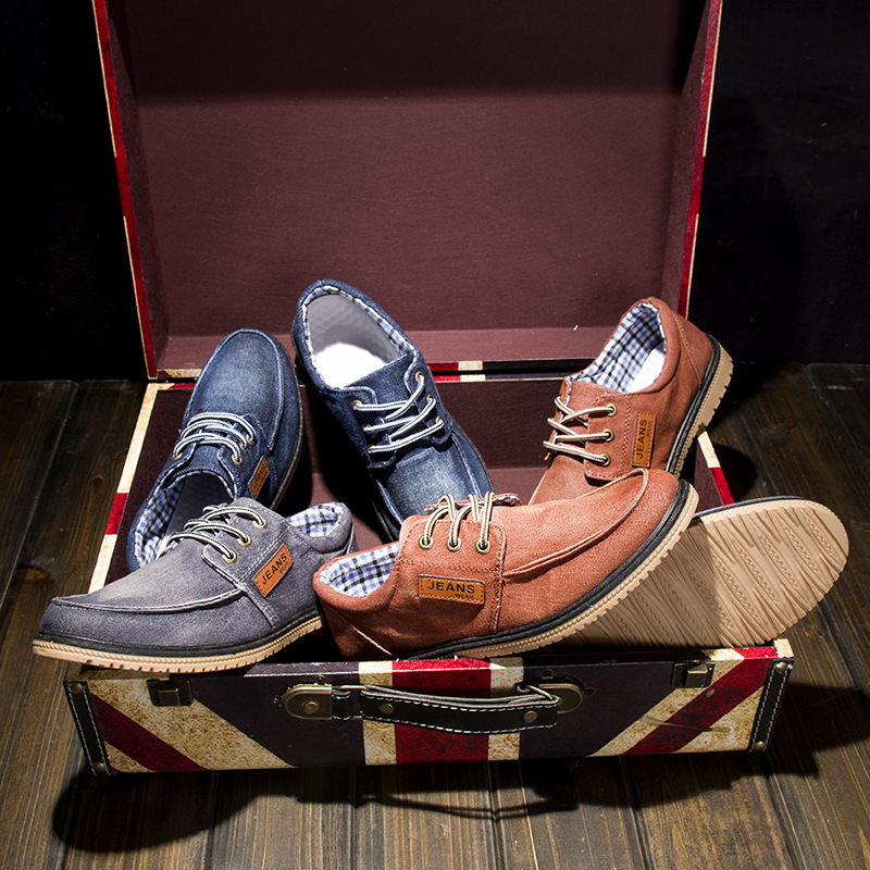 批发2015新款时尚春秋男士商务单鞋 9906经典坡跟粘胶鞋 舒适透气