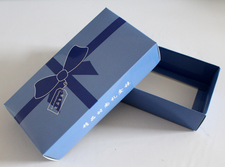 袜子包装纸盒 礼盒 高档礼品盒 时尚蝴蝶结礼盒子天地盖五双装盒