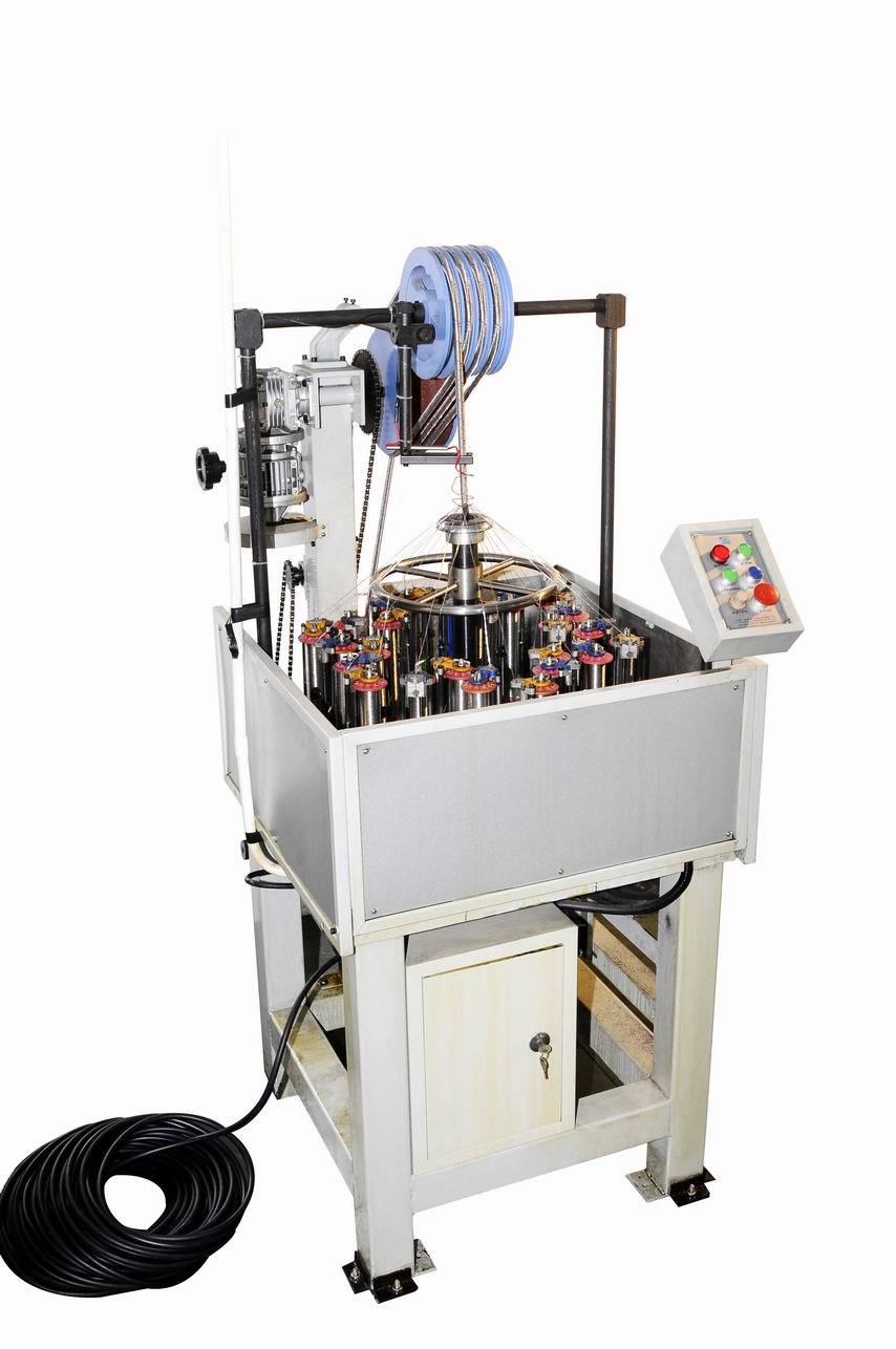 湖北十堰厂家直销棉线胶管编织专用高速全自动编织机 一天800米价格