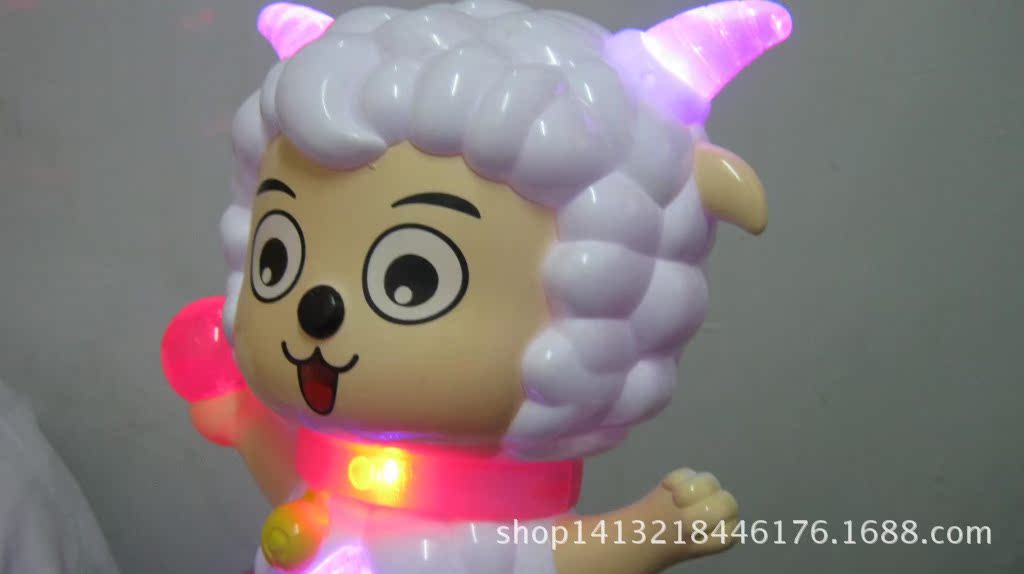 元宵电动音乐灯笼更好玩 小青龙 喜羊羊 美妙的歌曲在荡漾 灯光亮
