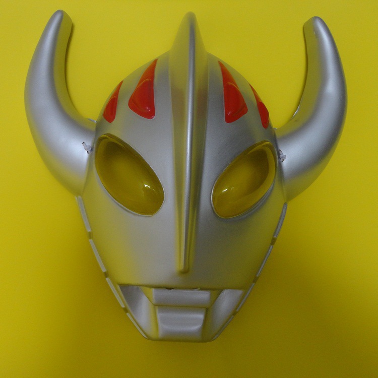 供应带角奥特曼面具 影视节日派对道具 动漫卡通热卖 泰罗面具