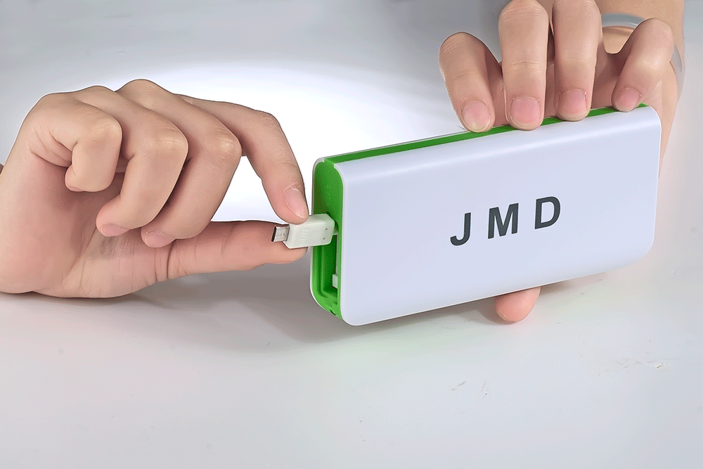 jmd自动伸缩线移动电源三星苹果数码通用智能充电宝