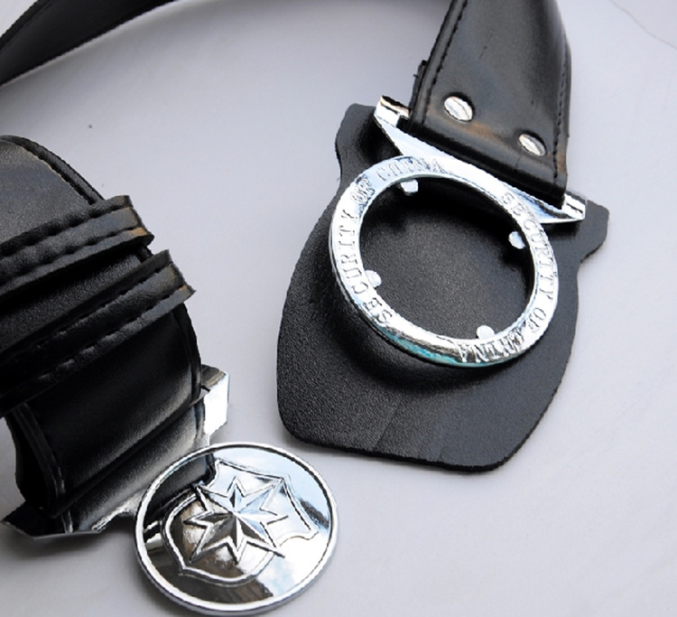 保安武装带 保安配件 保安斜跨外腰带 黑色白色执勤腰带