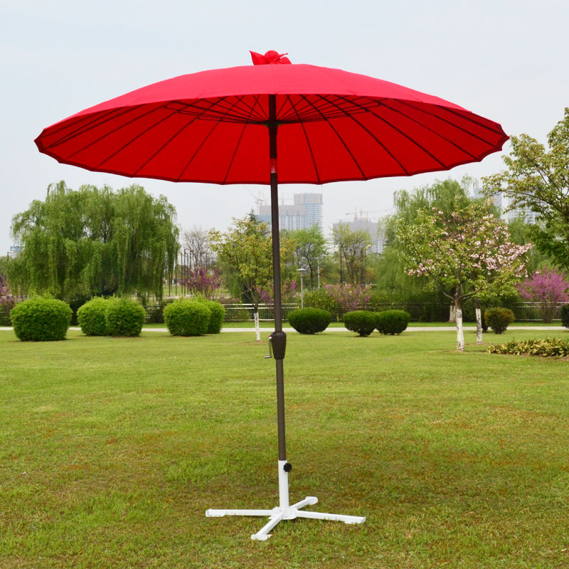 厂家直销24股花园钢丝伞花园伞户外伞太阳伞庭院伞上海伞中柱伞