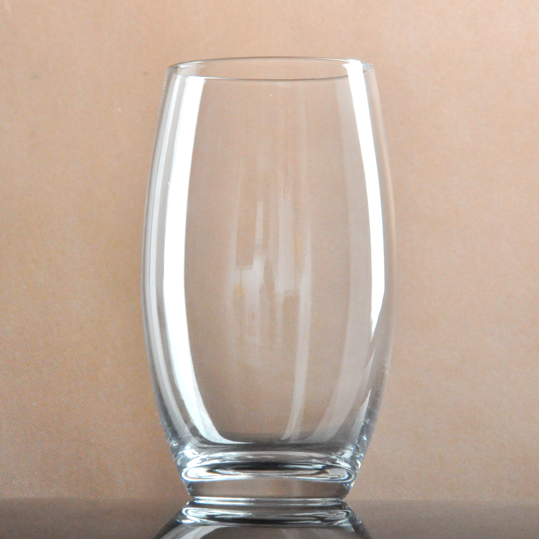 高白料平光玻璃水杯可加印logo定制玻璃水杯生产