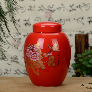 釉陶瓷茶叶罐