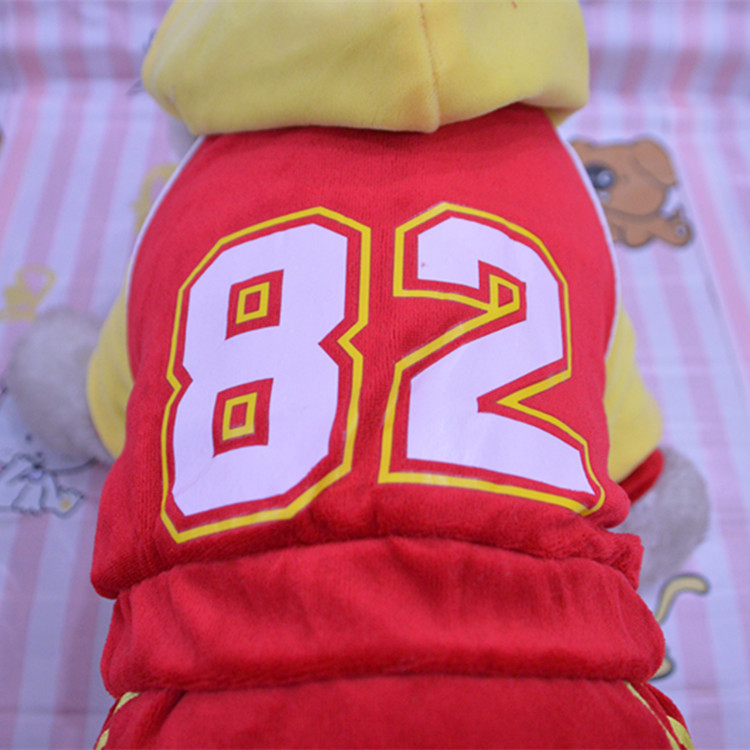 狗衣服 天宠品牌 82号运动休闲柔软四腿棉服 特价