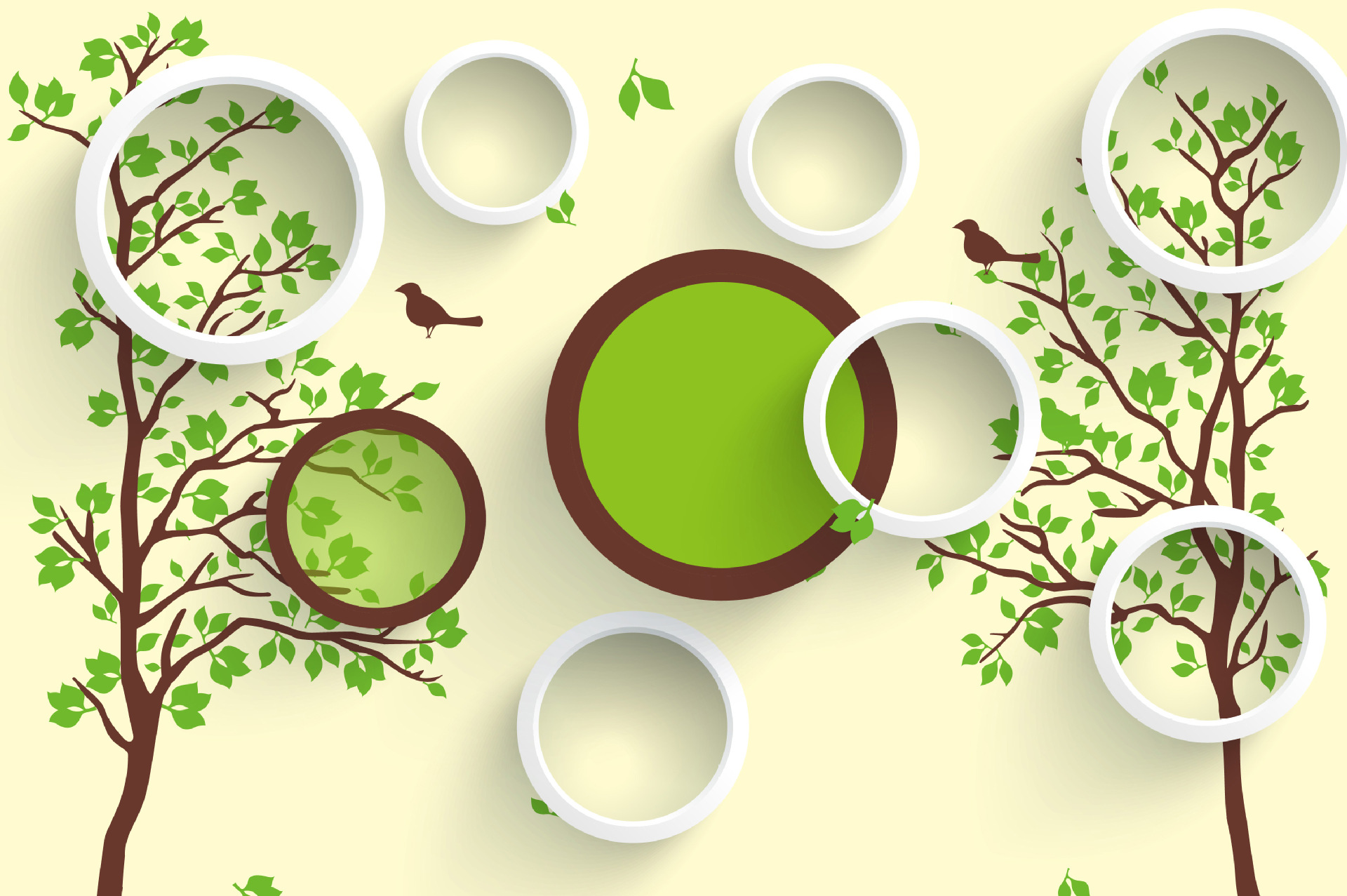 厂家直销 电视背景墙壁画3d立体 壁纸 抽象树 环保pvc墙纸