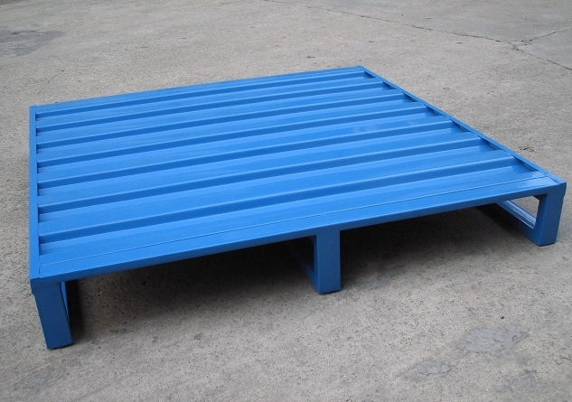 供应双面进叉车重型钢托盘12001000方形欧式出口金属托盘