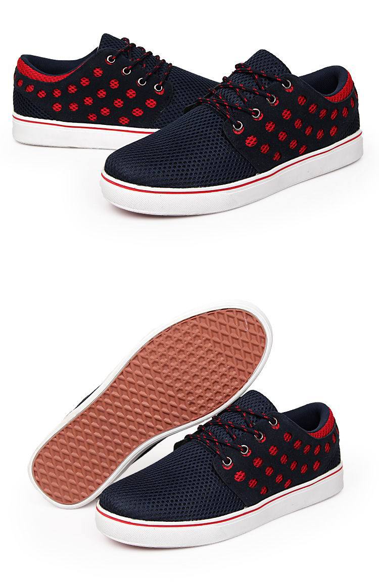 2014夏季新款透气网布鞋男士洞洞板鞋时尚低帮休闲潮鞋 一件代发