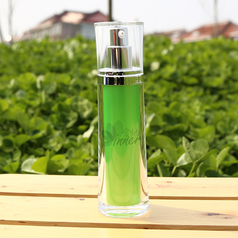 30/50ml腰形亚克力双层真空瓶精华素乳液瓶