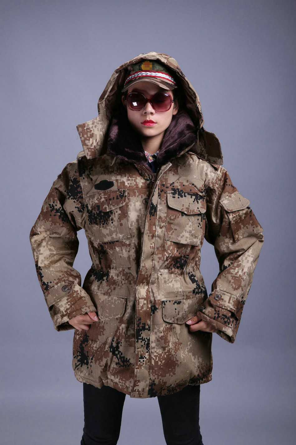 批发 冬款登山迷彩服套装系列 防寒保暖新款荒漠迷彩服套装