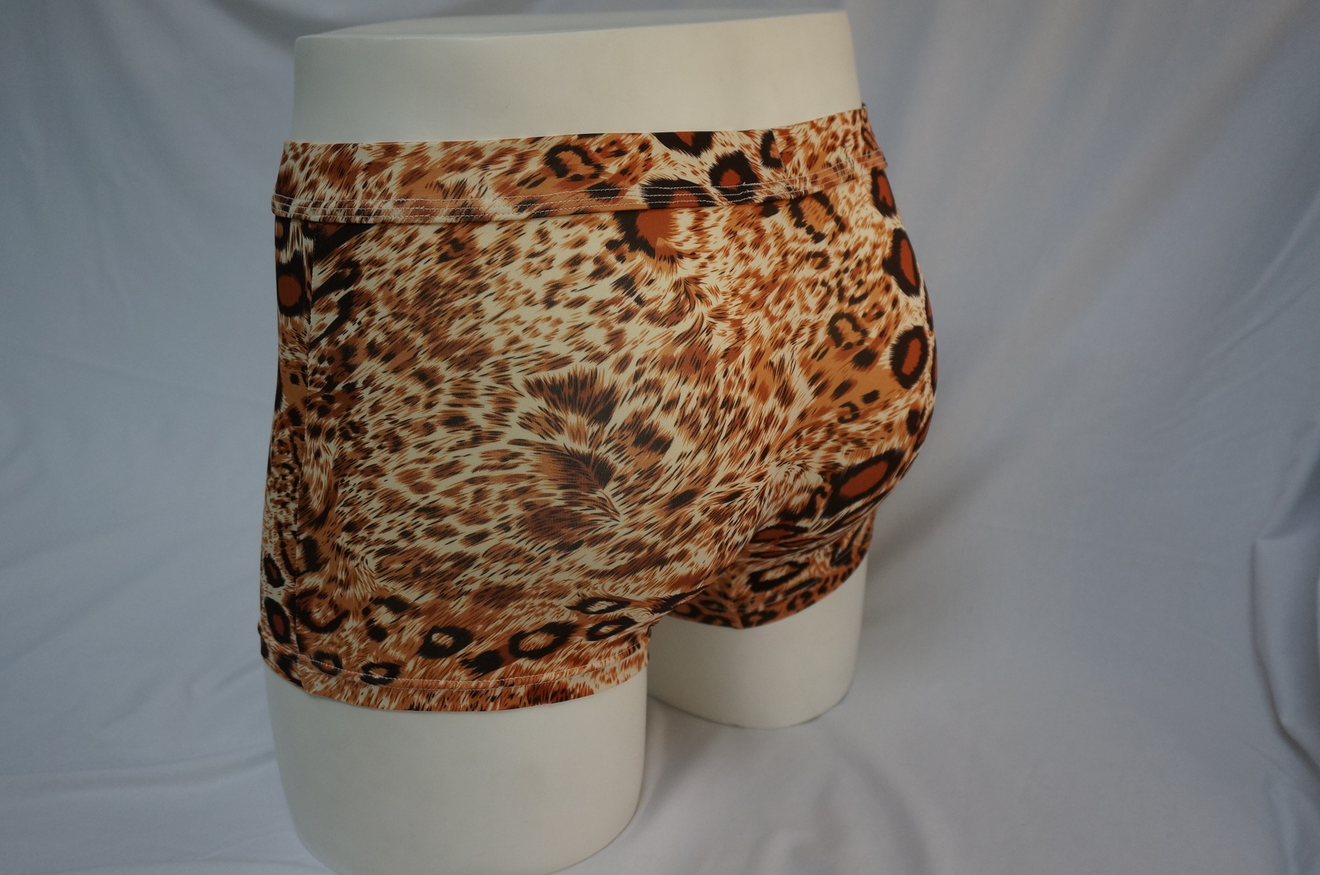 男装内裤豹纹印花男士平脚内裤豹纹内裤平脚男式印花豹纹