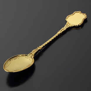 锌合金仿金勺子 金色高档金属勺子 金属工艺品