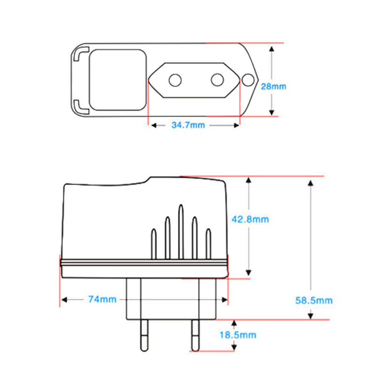 供应9v1a 电源充电器 欧规 9v1000ma 电源适配器 电源开关
