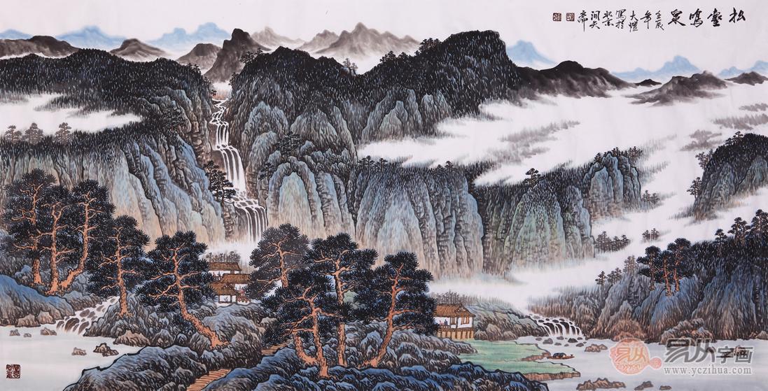 国画大师吴大恺写意山水画作品欣赏