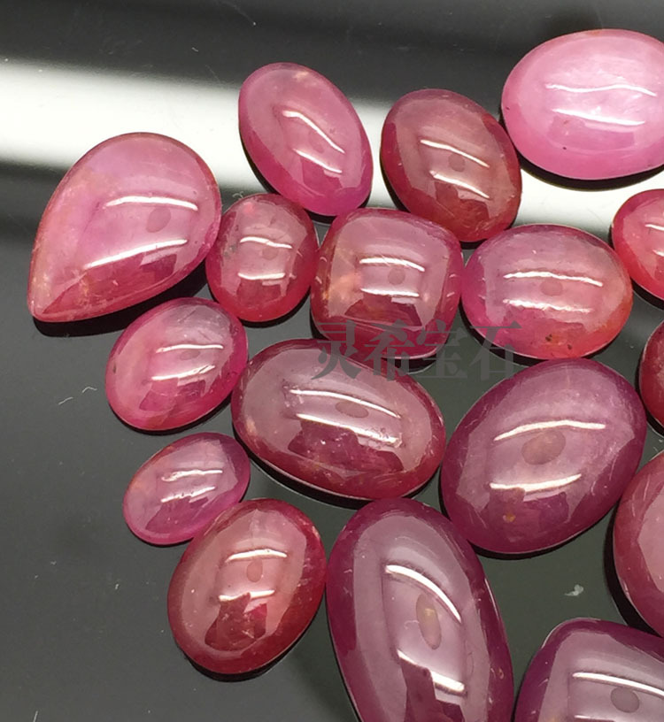 厂家直供 非洲天然红宝石戒面 裸石半成品批发 供镶嵌使用 b级别