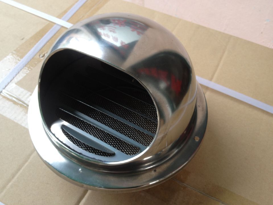 不锈钢加厚防雨帽 外墙防雨帽 风口 不锈钢外墙风口防雨帽100mm