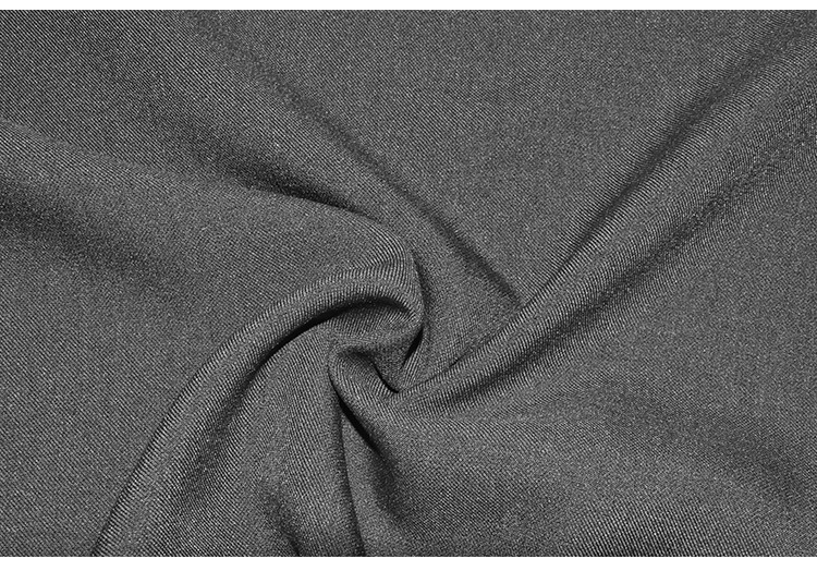 夏季薄款深灰色休闲阔腿裤女装面料 150d全涤四面弹梭织时装布料