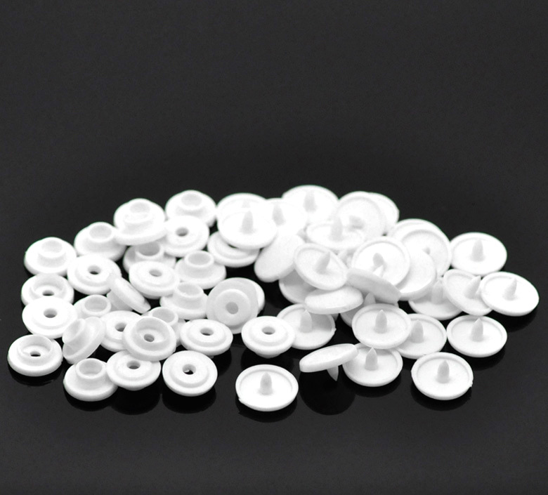 白色塑料t3四合扣(4个为一套)9x3mm 9x4mm 10x5mm 个性纽扣批发