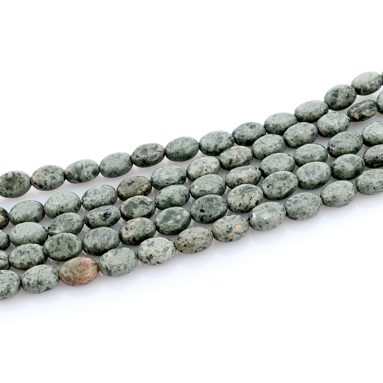 青点石散珠 diy手工吊坠半成品 6*8mm卜旦椭圆石 散珠青点石批发