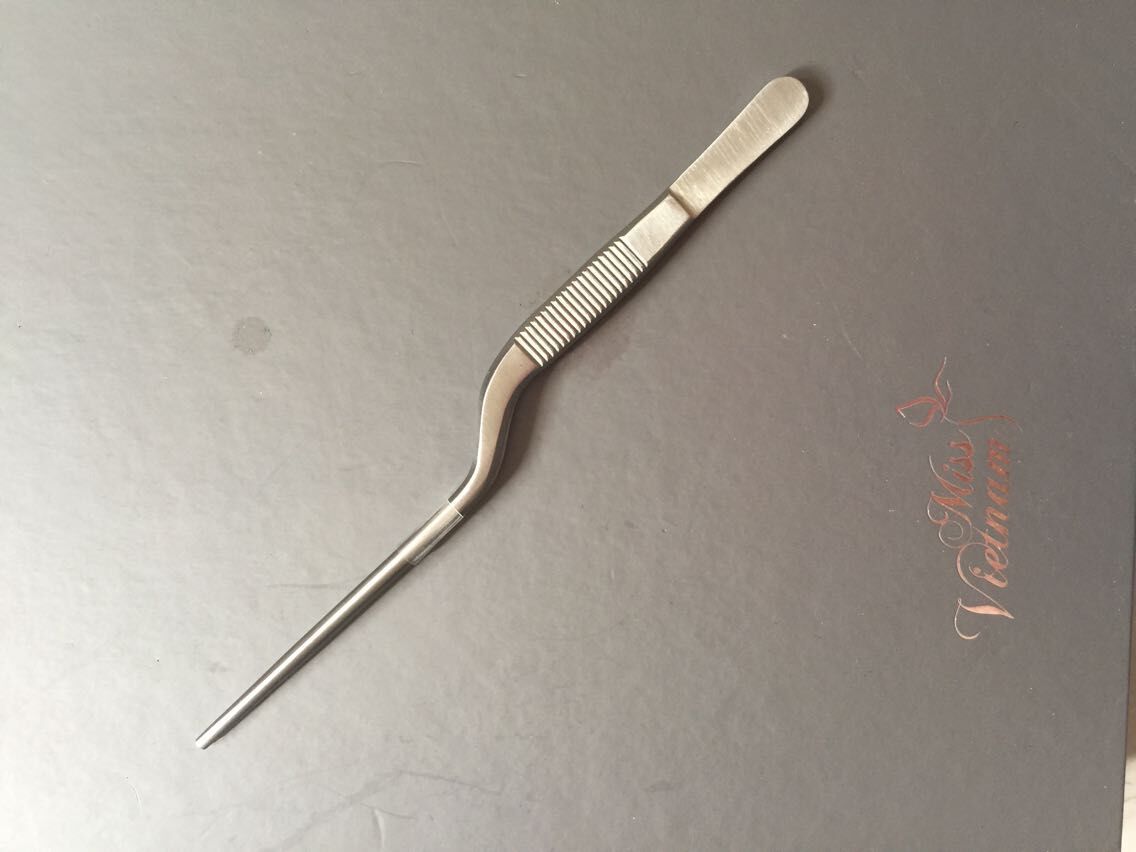 浙江金华厂家供应不锈钢医用镊子 枪状镊子 组培用品 采耳必备工具