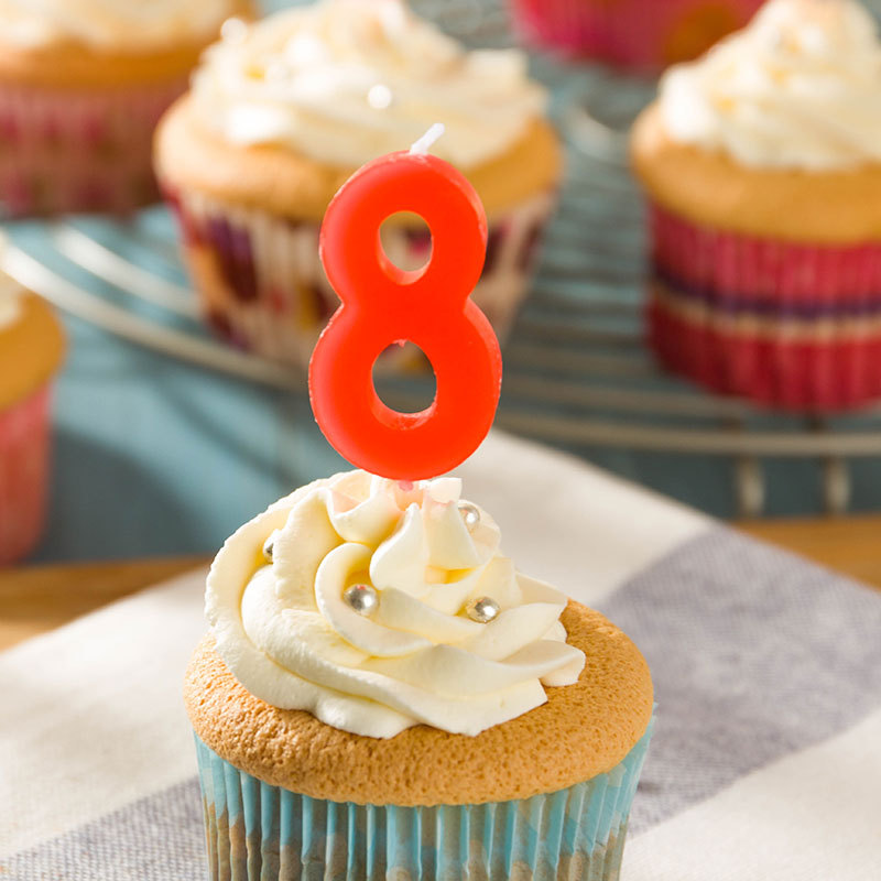 生日蜡烛 数字8 创意浪漫蜡烛 派对用品 生日蛋糕装饰