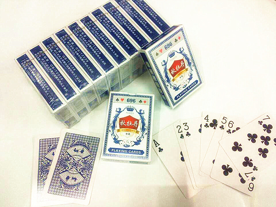 696武义扑克批发特供2元超市秋牡丹扑克牌(可定广告扑克)