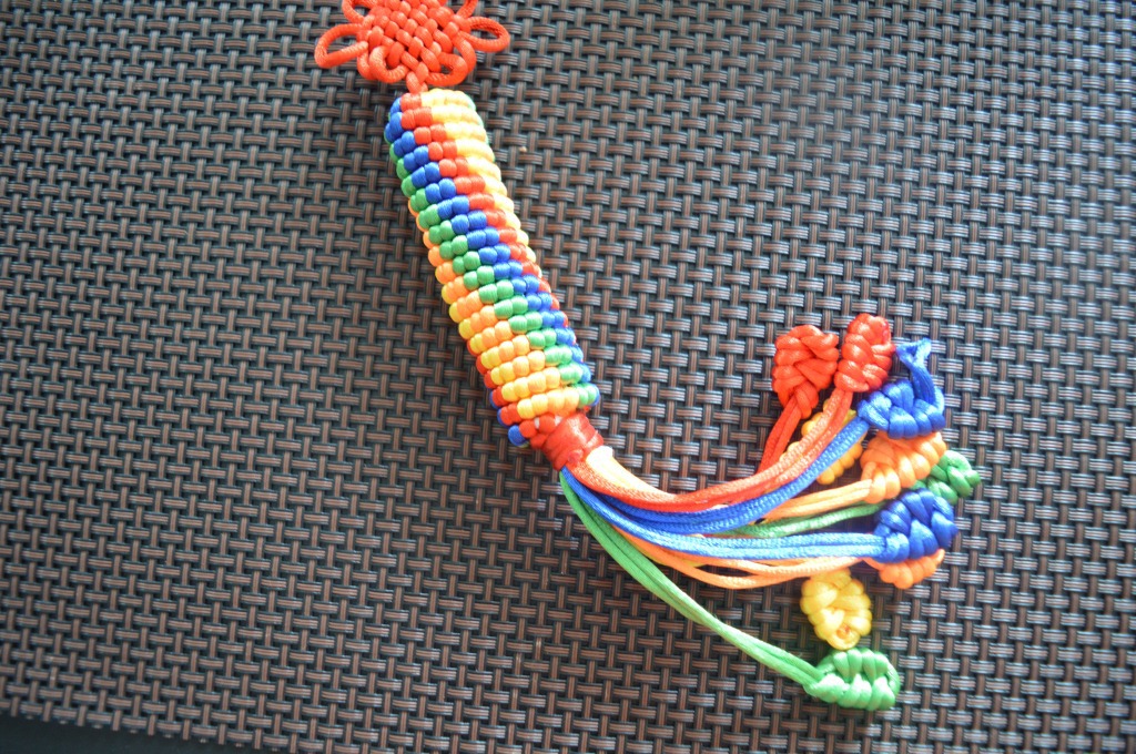 藏传佛教金刚结车挂车饰 圆柱体金刚结 宗教用品