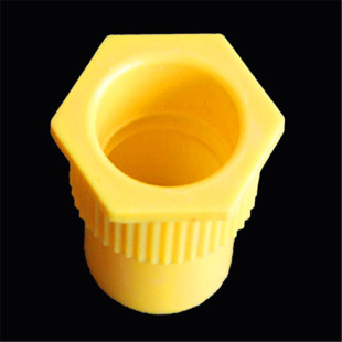 厂家直销供应pvc电工配件 黄 国标杯梳 罗接 锁母