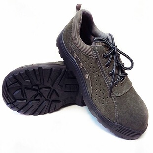 批发绿色劳保鞋 防砸安全鞋 耐油耐酸碱 翻毛皮鞋反绒皮鞋工作鞋