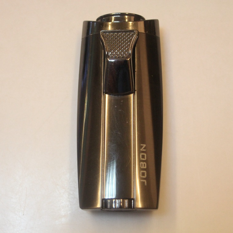 jobon中邦双火蓝焰直冲打火机 防风充气体可调节金属火机 zb-555