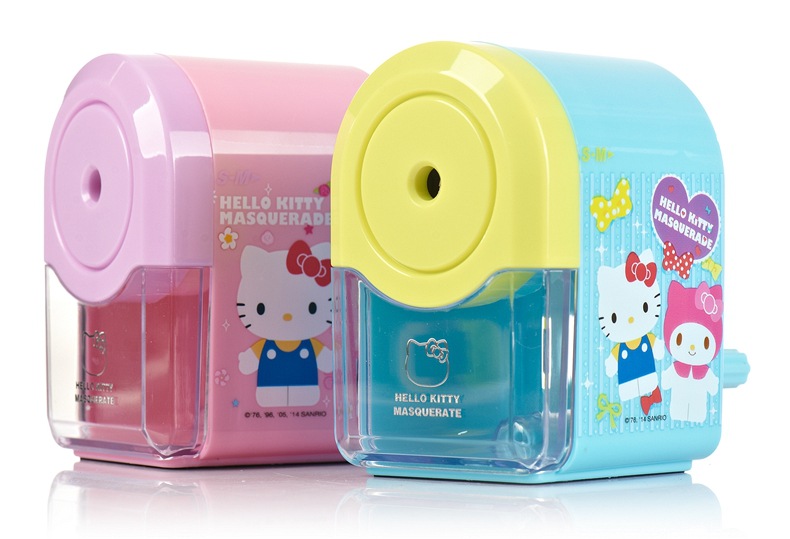 正品hellokitty小學生削筆機兒童削筆器手搖削筆刀文具卷筆刀