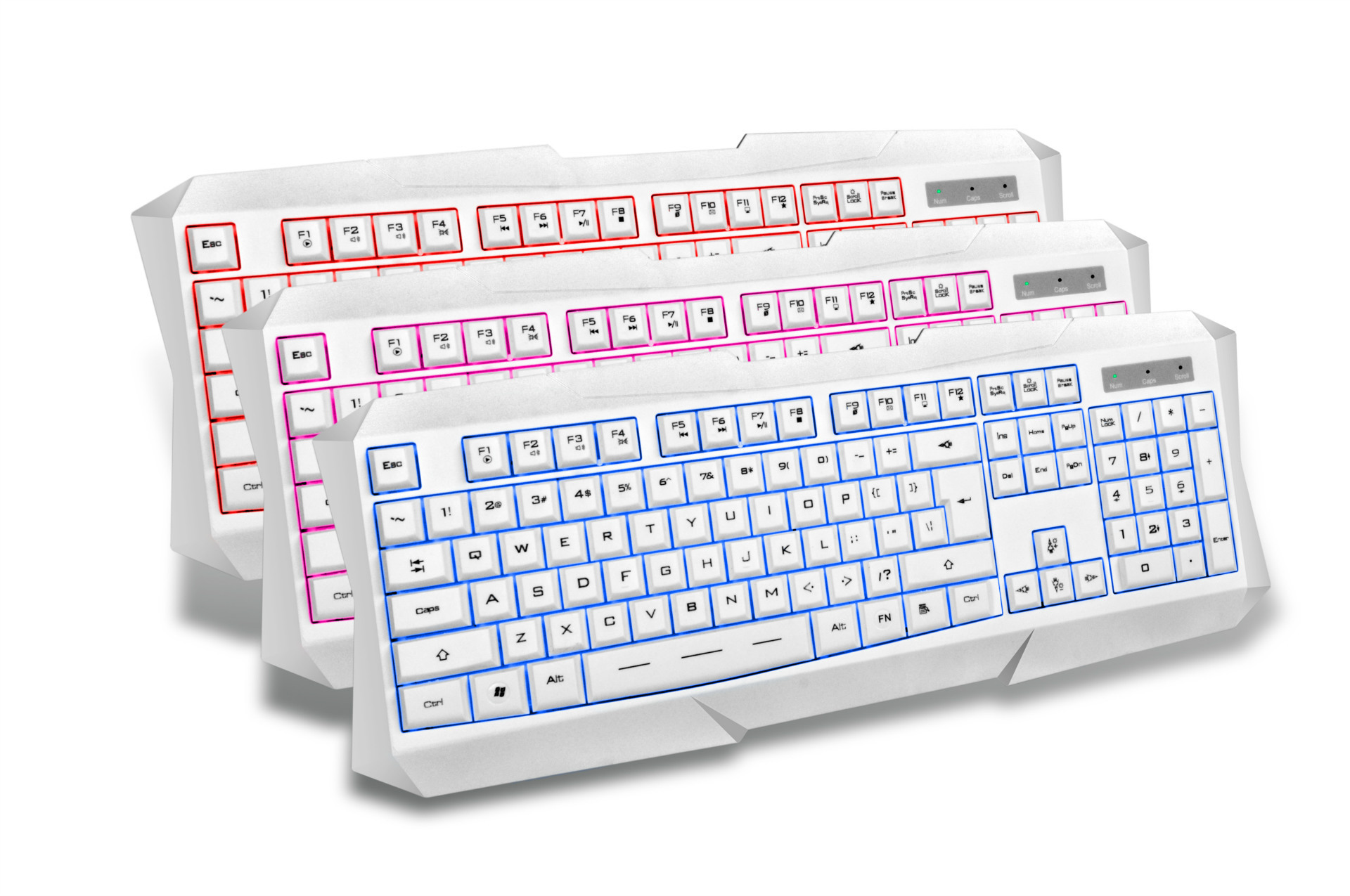 猛豹mk760三色背光有线游戏键盘笔记本台式电脑办公键盘 厂家批发