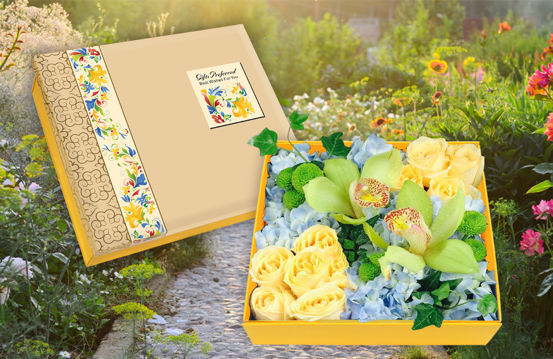 鲜花包装盒 高档鲜花礼盒 2015新款鲜花盒 现货批发 情人节现货盒