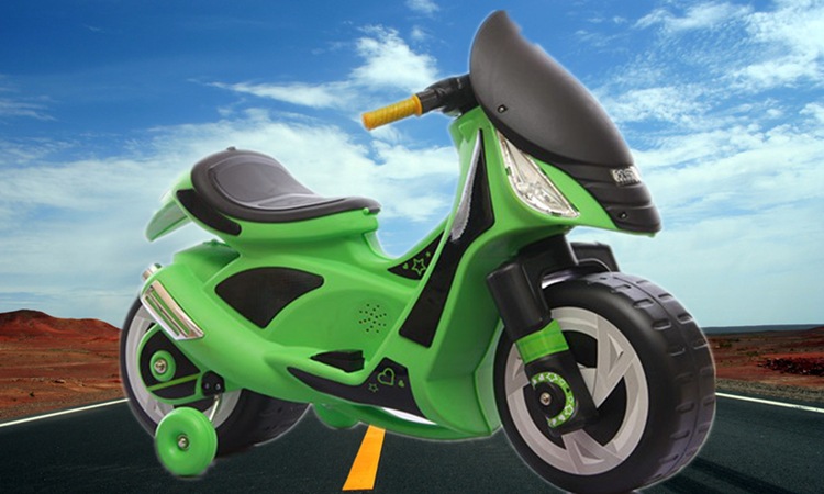 爆款欧乐堡龙骑士2015新款儿童电动摩托车电动摩托车加有辅助轮