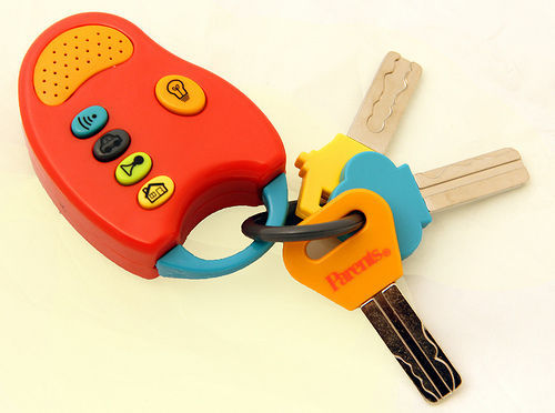 儿童电子钥匙玩具 icti认证工厂 宝宝塑胶电子钥匙质量保证可出口