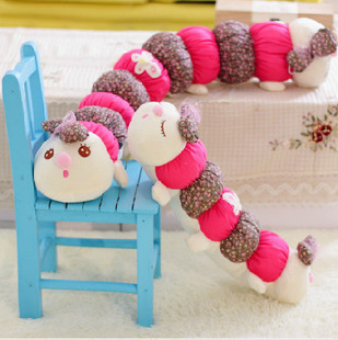 创意毛绒玩具 新款大号双头毛毛虫公仔玩偶批发 情人节生日礼物女