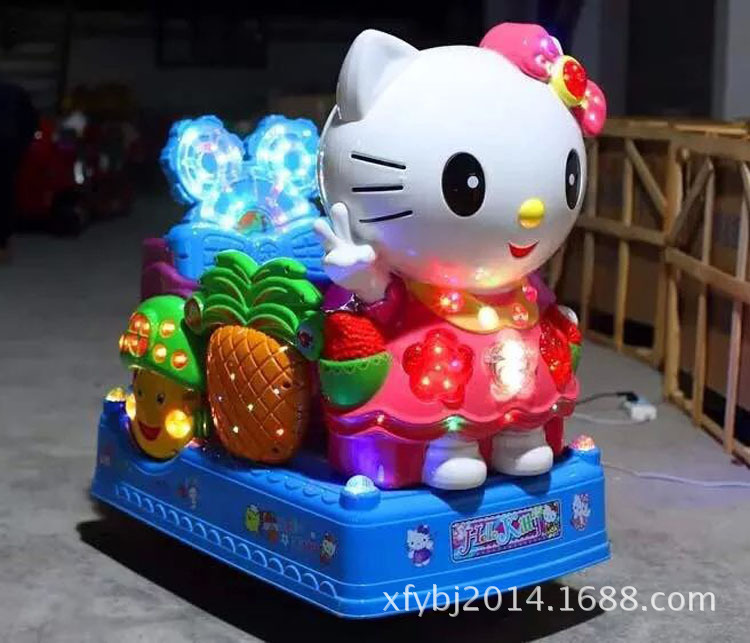 2015新款hello kitty貓搖擺機 kt貓凱蒂貓兒童投幣搖搖車 搖搖馬