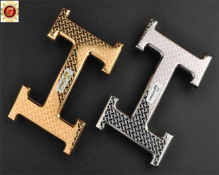 【自选扣头】字母钢扣 男士 平滑扣 淘宝爆款 镀金