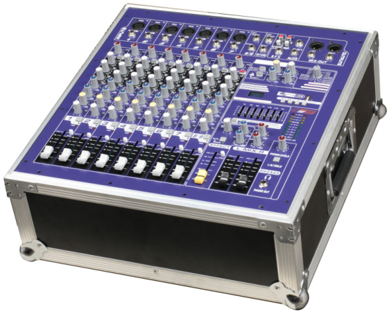 8路航空箱式大功率带功放调音台舞台调音台婚庆/舞台/演出