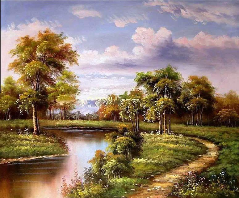 现代风景油画 家居油画 风景油画 人物油画 家居装饰画